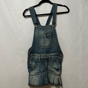 PLEASE DEMIN PLEATED OVERALL DRESS‎ SIZE S